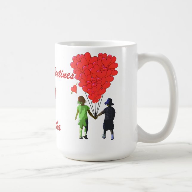 Caneca Meninos românticos bonitos segurando Namorados de  (Direita)
