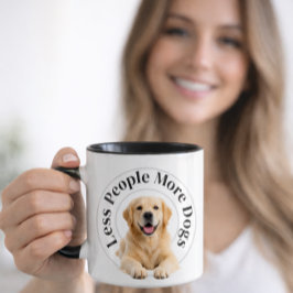 Caneca Menos Pessoas, Mais Cachorros – Amante de Cachorro