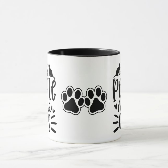Caneca Menos Pessoas Mais Gatos (Centro)