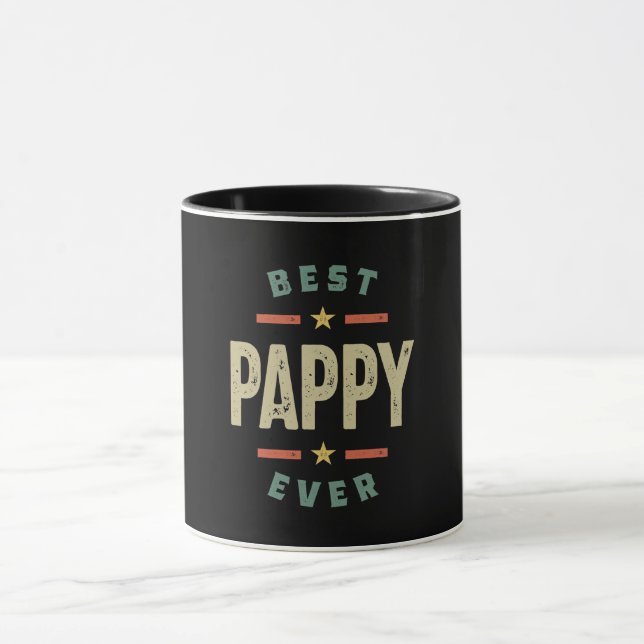 Caneca Mens Best Pappy Nunca Pai Avô Gift (Centro)