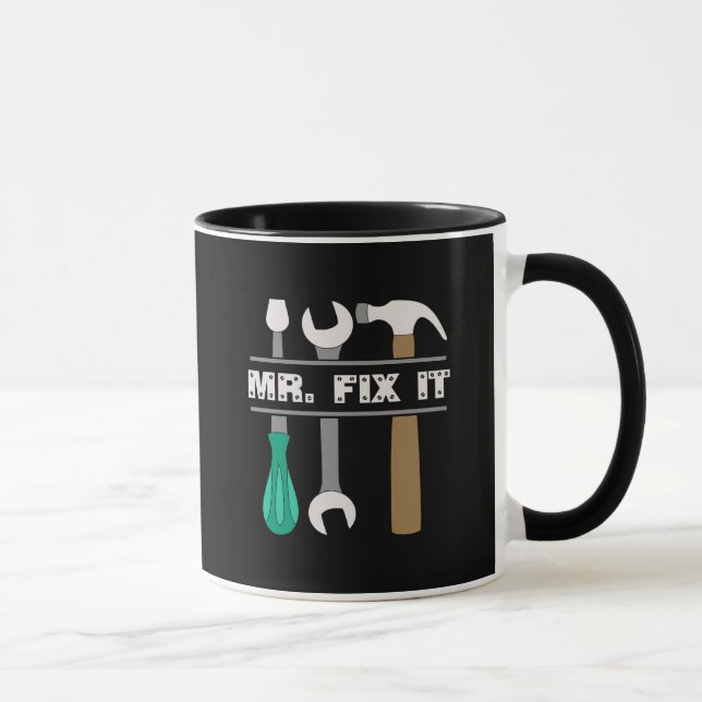 Caneca Mens Coffee Mug Sr. Fix Ferramentas de Ti (Direita)