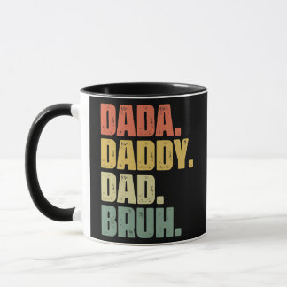 Caneca Mens Dia de os pais Dada Pai Bruh 