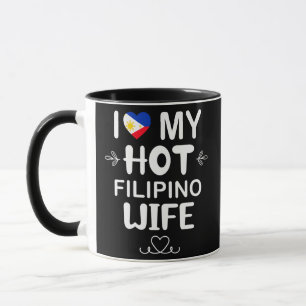 Caneca Mens I Love My Hot Filipino Wife Filipinas
