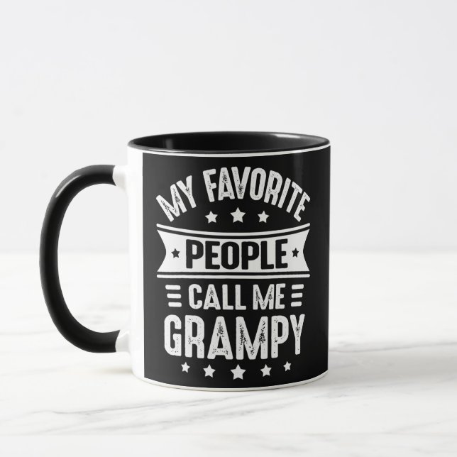 Caneca Mens Minhas pessoas Favoritas me chamam de Grampy  (Esquerda)
