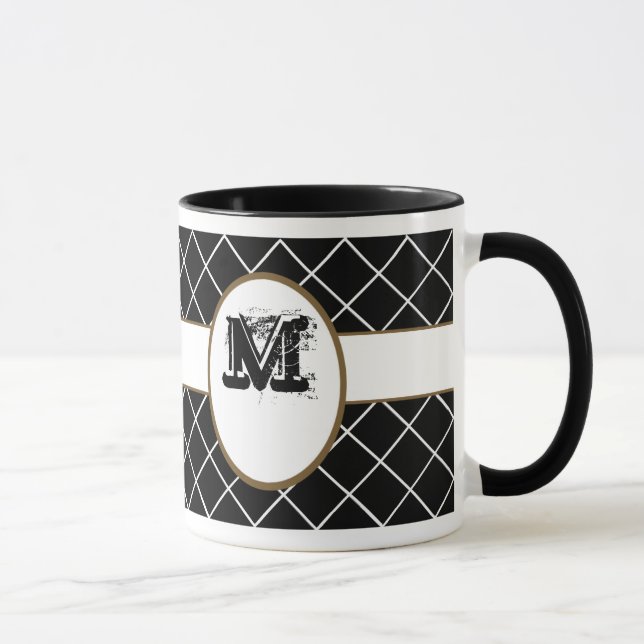 Caneca Mens Pretos Monogramados (Direita)
