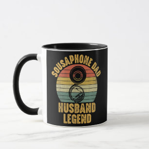 Caneca Mens Sousaphone Player Engraçado Marido Pai Pai