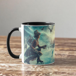 Caneca Mensageiro de Inverno Fantasia Steampunk Vitoriana