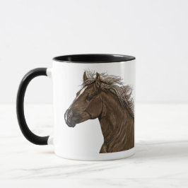Caneca Mensagem de Alteração Personalizada De 11oz Horse
