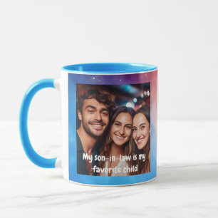 Caneca Mensagem de Foto do Genro Favorito Moderno 002