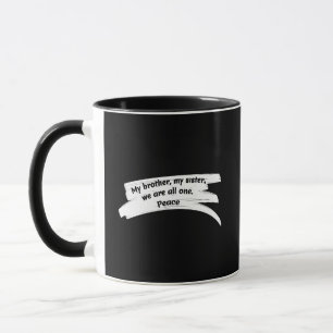 Caneca Mensagem de Paz de Paint Wipe