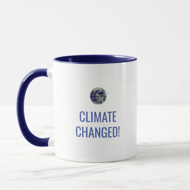 Caneca Mensagem de Sensibilização para as Alterações Clim (Esquerda)