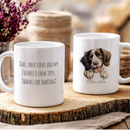 Caneca Mensagem engraçada de apreciação de cão personaliz