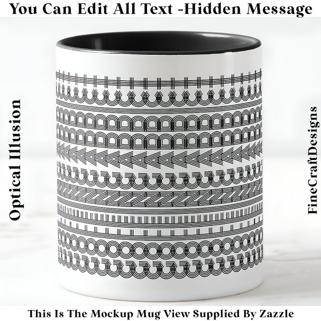 Caneca Mensagem oculta de viciado em golfe Novidade engra (Criador carregado)