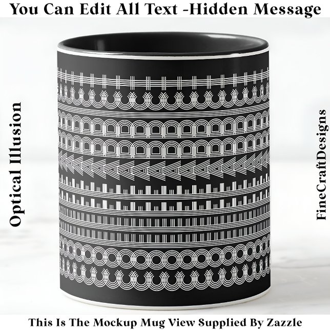 Caneca Mensagem Oculta do Café Novidade Engraçada 111W (Criador carregado)