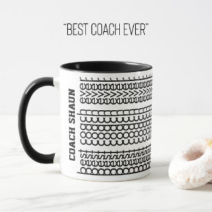 Caneca Mensagem oculta Nome personalizado Melhor treinado