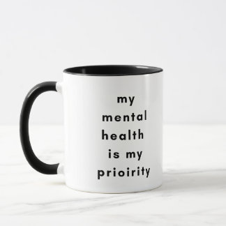Caneca Mental Health First Motivational Mug for SelfLove