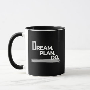Caneca Mentalidade de Execução de Plano de Sonho