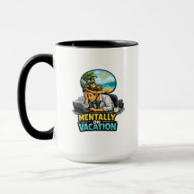 Mentalmente de Férias Design Engraçado – Esgotamen