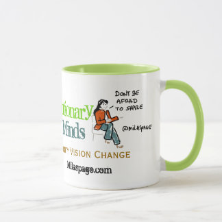 Caneca Mentes revolucionárias do café social dos meios -