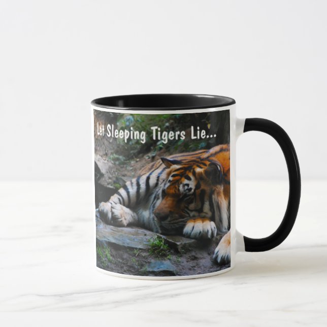 Caneca Mentira deixada dos tigres do sono (Direita)