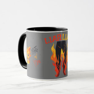 Caneca Mentiroso, Mentiroso, Calça em Chamas