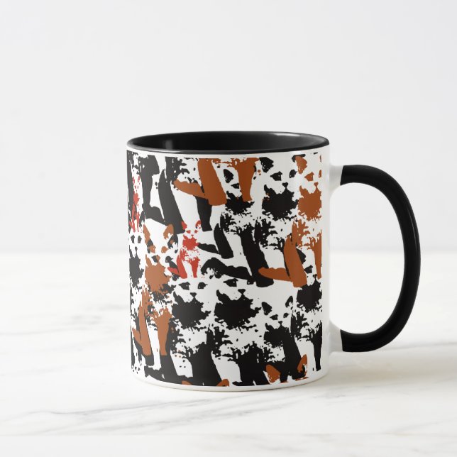 Caneca meooow - padrão de gatos (Direita)