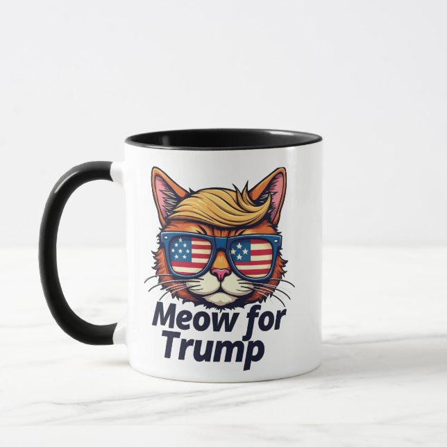 Caneca Meow for Trump Torne os Gatos Seguros Novamente El (Esquerda)
