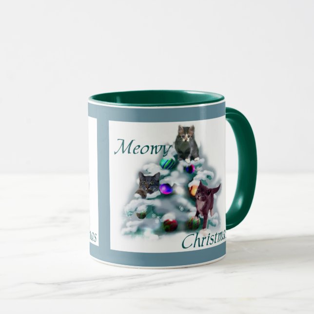 Caneca Meowy Christmas (Frente Esquerda)