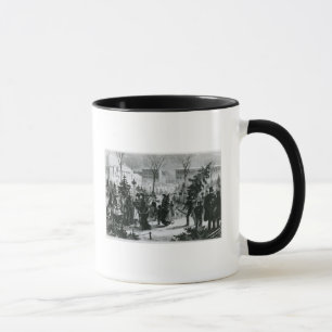 Caneca Mercado da árvore de Natal no Augustusplatz