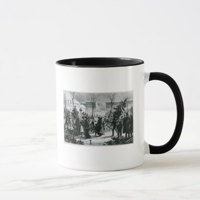 Caneca Mercado da árvore de Natal no Augustusplatz (Direita)
