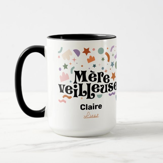 Caneca Mère Veilleuse Coffee Mug De Dois Tons (Esquerda)