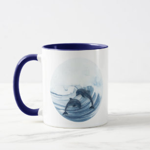 Caneca Mergulhar golfinhos no surf