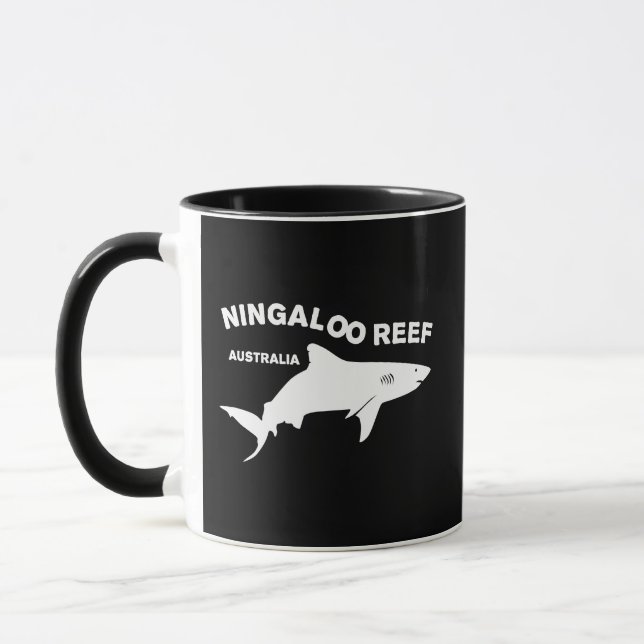 Caneca Mergulho De Tubarão Na Austrália, Recife Ningaloo (Esquerda)