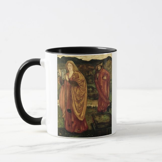 Caneca Merlin e Nimue de "do d'Arthur Morte", 1861 (Esquerda)