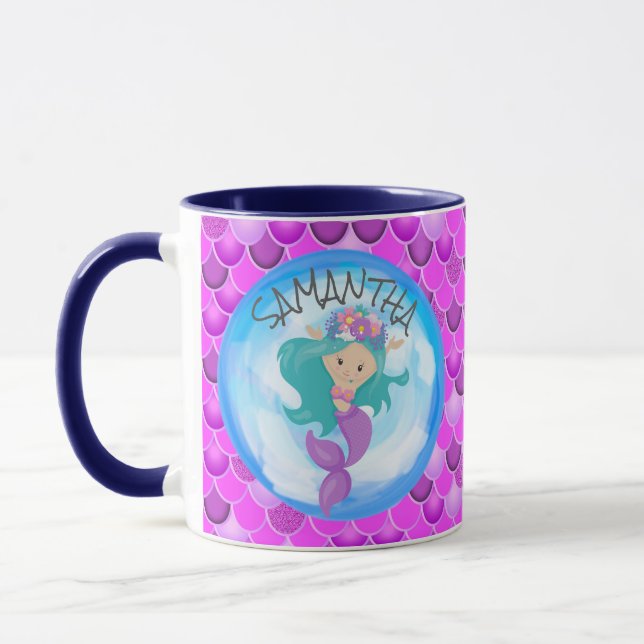 Caneca Mermaid Purple Mug (Esquerda)