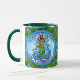 Caneca Mermaid Warrior Green Mug