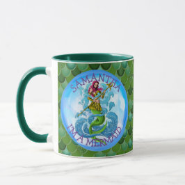Caneca Mermaid Warrior Green Sou Uma MERMAID