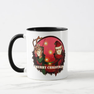 CANECA MERRÍVEL NATAL SANTA CLAUS SNOWMAN DEER LOKI THOR