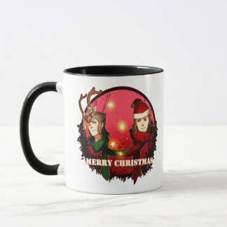 CANECA MERRÍVEL NATAL SANTA CLAUS SNOWMAN DEER LOKI THOR