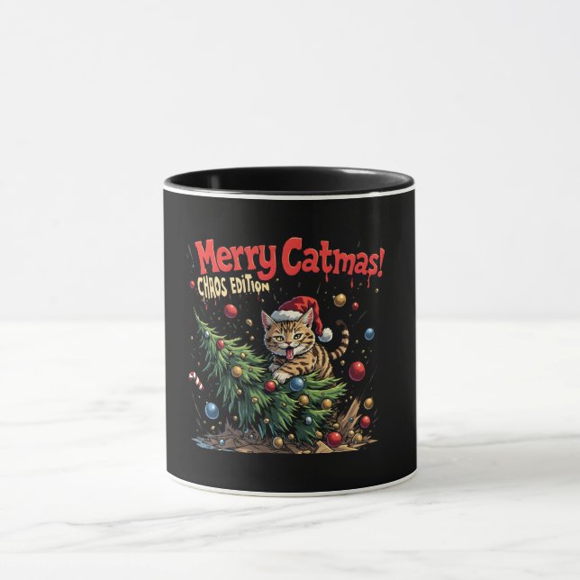 Caneca Merry Catmas – Chaos Edition (Centro)