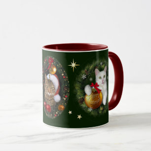 Caneca Merry Catmas para Amantes de Gatos 😻