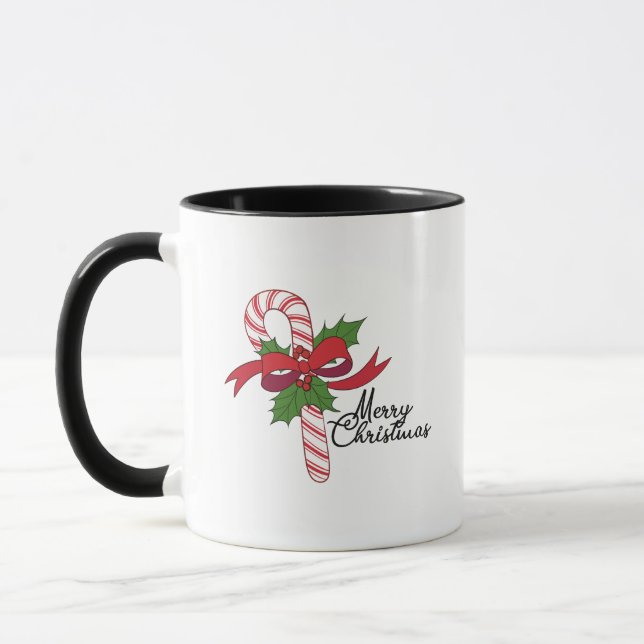 Caneca Merry Christmas Candy Cane (Esquerda)