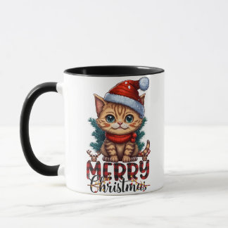 Caneca Merry Christmas Cat 2025