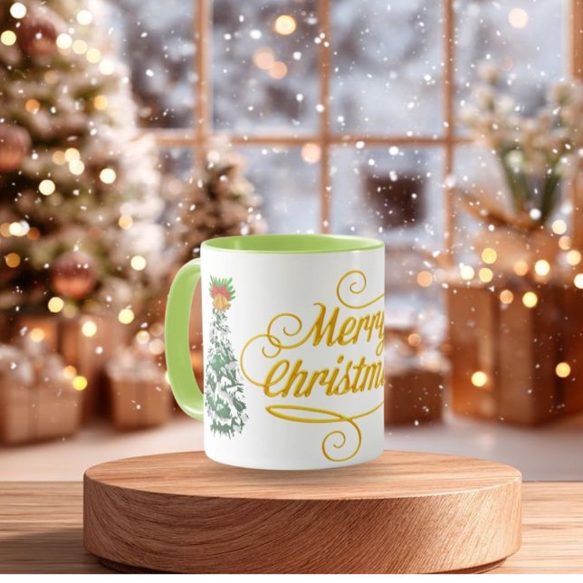 Caneca    Merry Christmas, Christmas Mug, Holiday Mug, Xm (Criador carregado)