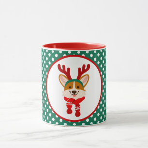 Caneca Merry Christmas Corgi Dog Mug