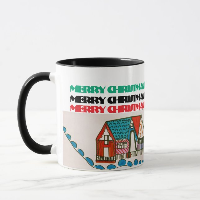 CANECA MERRY CHRISTMAS E FELIZES FÉRIAS! CAFÉ MUG (Esquerda)