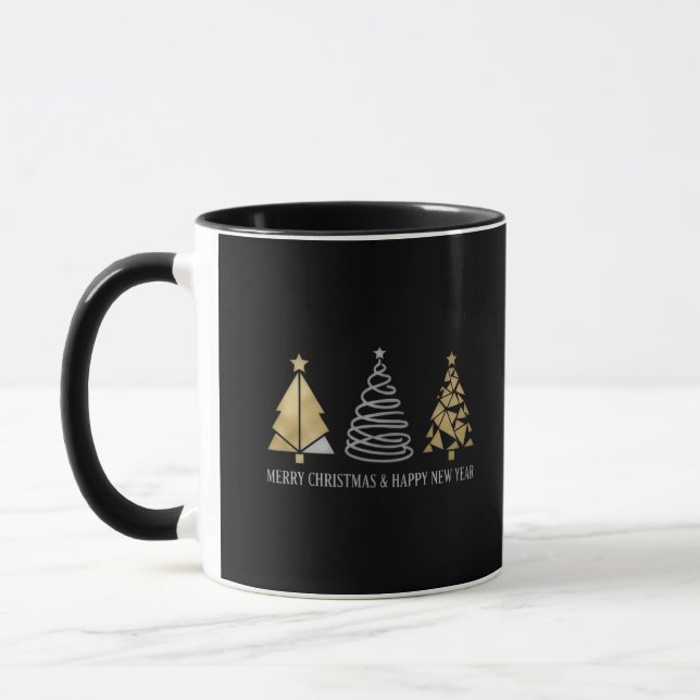 Caneca Merry Christmas & Happy New Year": (Esquerda)