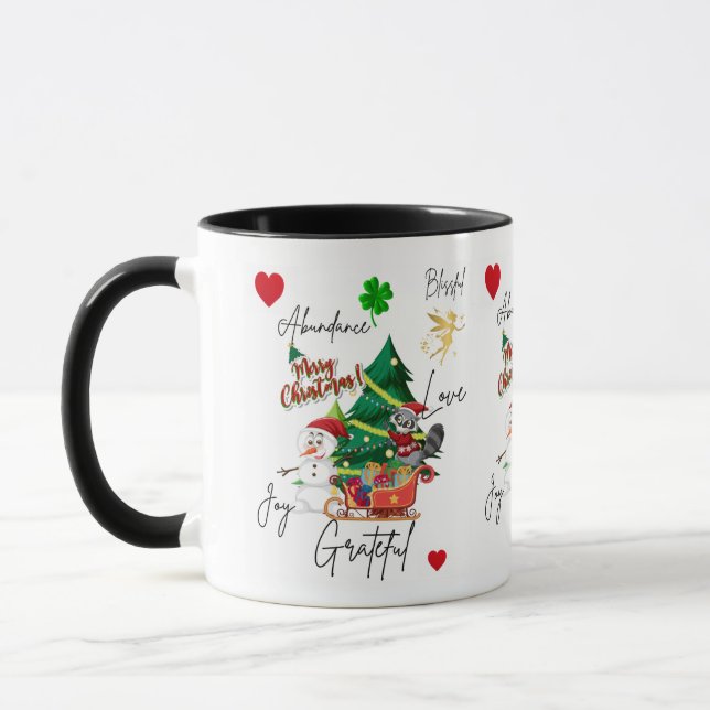 Caneca Merry Christmas Mug | Joy, Love & Abundance | Fest (Esquerda)