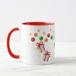 Caneca Merry Christmas Mug – Santa & Flying Reindeer