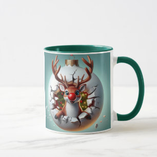 Caneca Merry Christmas Reindeer